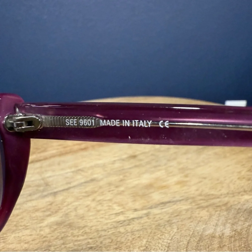 See Eyewear Purple Cat-Eye Glasses with Case